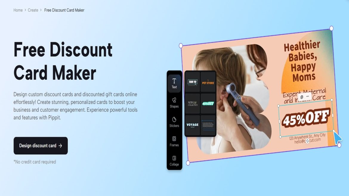 Features of Pippit s Discount Card Maker That Attract Brands